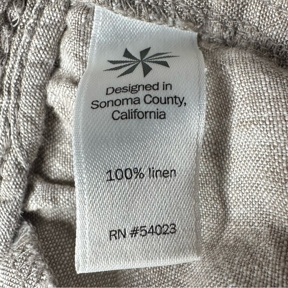Athleta Linen Cabo Cropped Pants. Size 6 - Picture 7 of 9